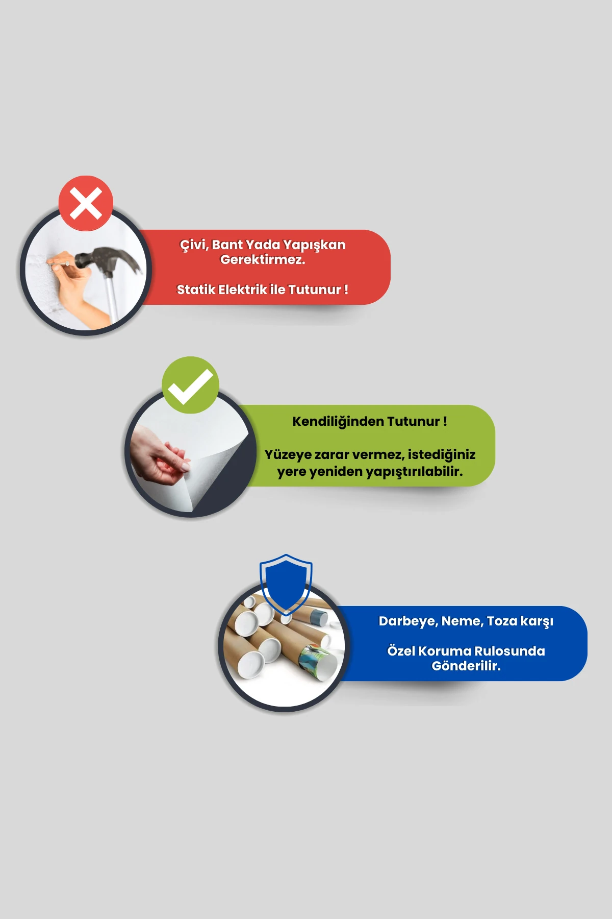 Sol Fa Anahtarlı Porteli, Nota Çizgili, Duvara Yapışan Yazı Tahtası, Statik Sihirli Akıllı Kağıt