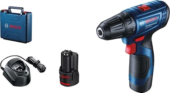 BOSCH Gsr 120-LI 12 Volt 2.0 Ah Çift Akülü Vidalama (Matkap) +  Pro Pruner Akülü Dal Budama Makası