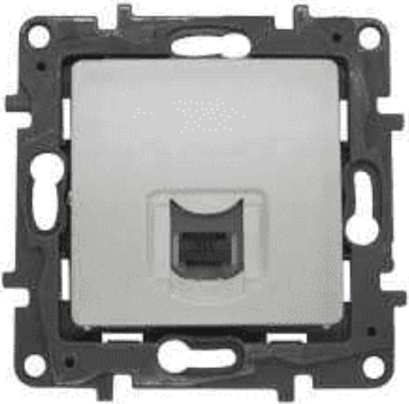 Salbei Rj11 1 Çıkış İnci Beyazı Çerçevesiz 3414970773609