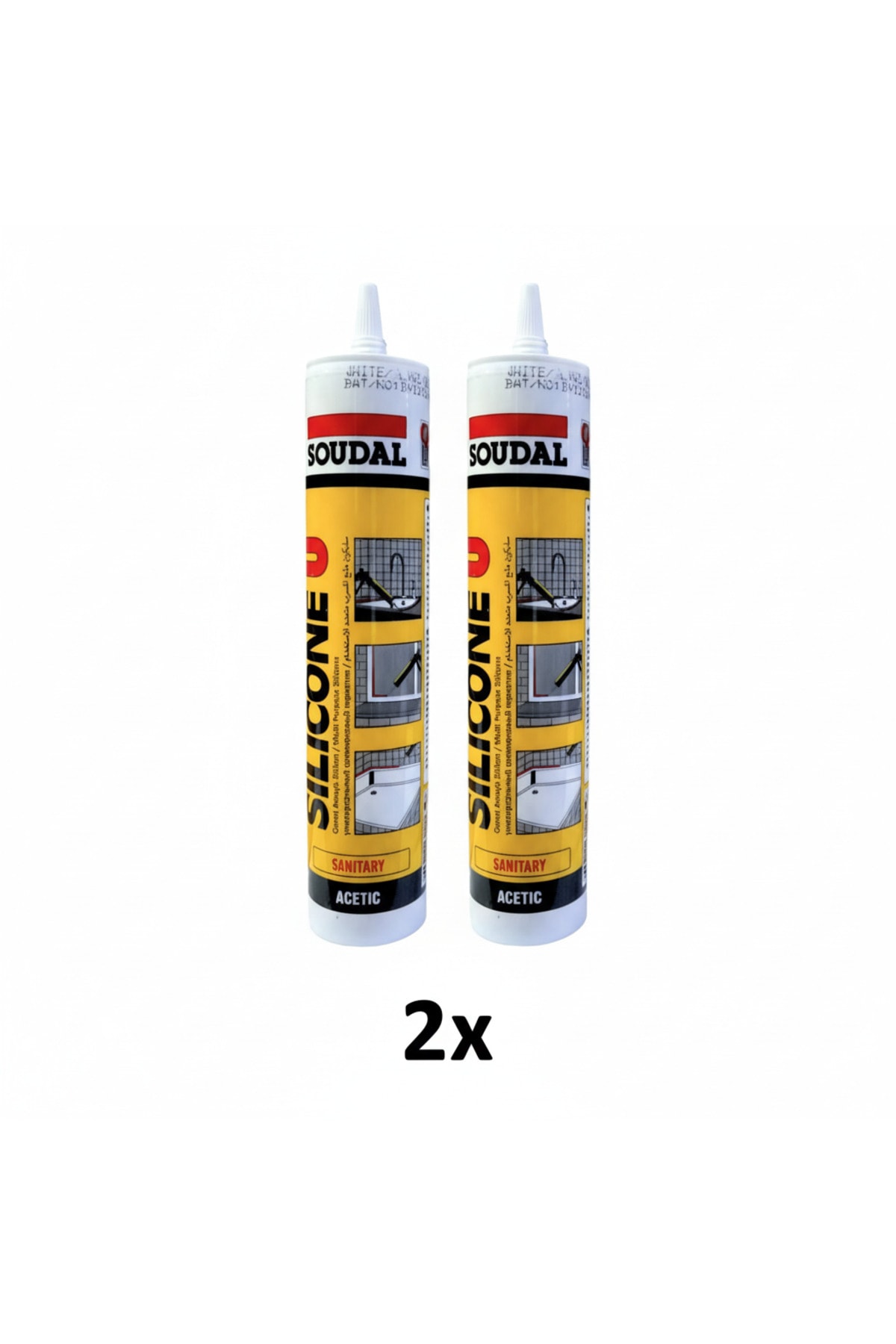 2X Soğuk Silikon 280 GR ŞEFFAF