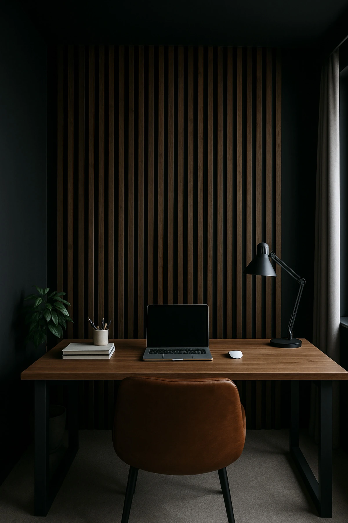 Ceviz Kendinden Yapışkanlı Duvar Çıta – 12 Adet | 240 cm Uzunluk | 18 mm Kalınlık Dekoratif Panel