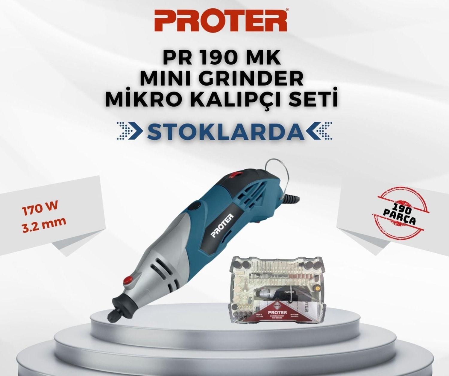 Pr 190 Mk Mini Grinder Mikro Kalıpçı Seti