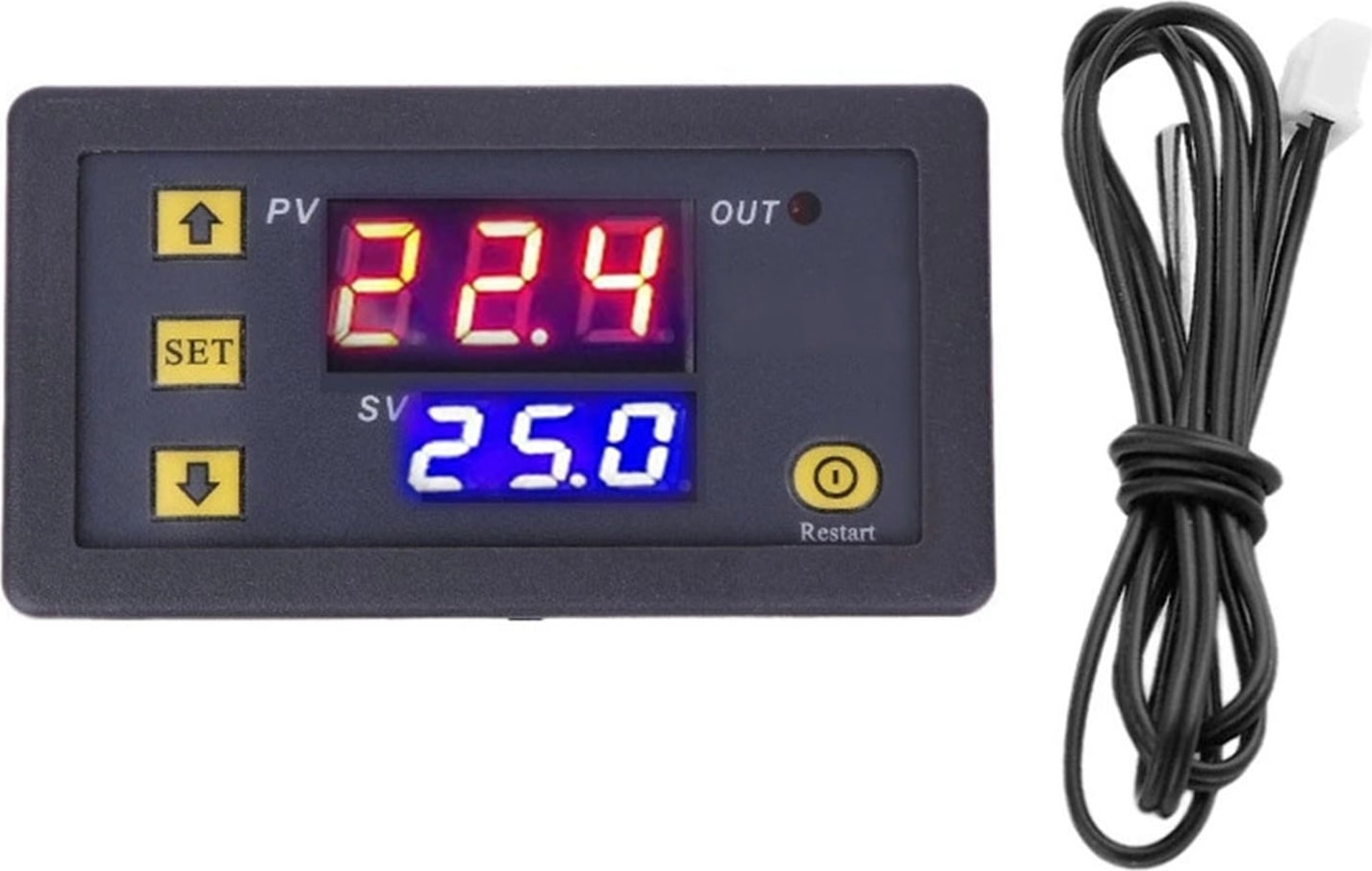 Su Geçirmez Problu Sıcaklık Kontrol Modülü Yüksek Doğruluklu Dijital Ekran Termostat Anahtarı ‑50‑110℃ 110‑220V (Yurt Dışından)