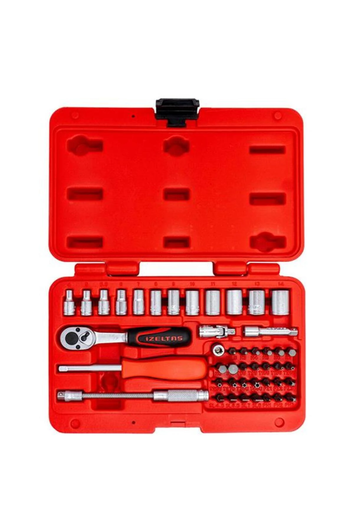 14000005133 1/4'' Altı Köşe Mini Lokma Anahtar Ve Bits Set 45 Parça