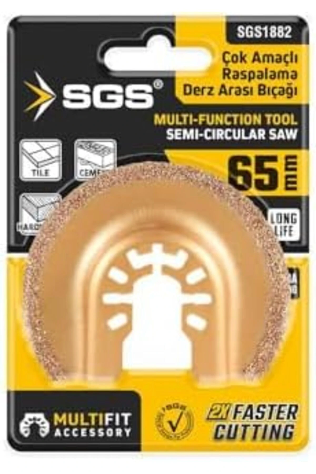 Multi- Derz Arası Temizleme Kesici ve Raspalama Aleti, 65mm, Model SGS1882 1198781