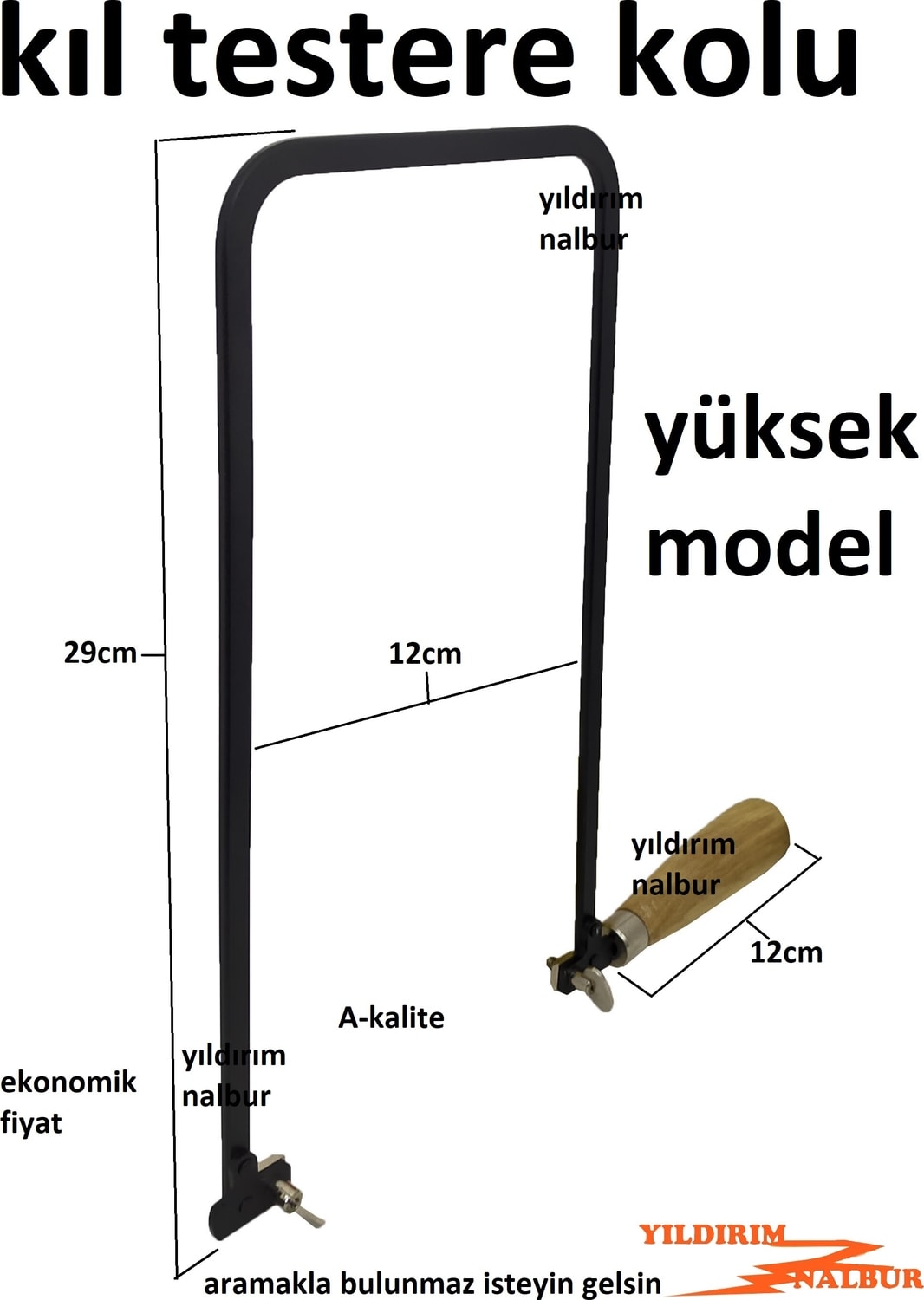 Kıl Testere Kolu Profesyonel Uzun Boylu Büyük Ekonomik