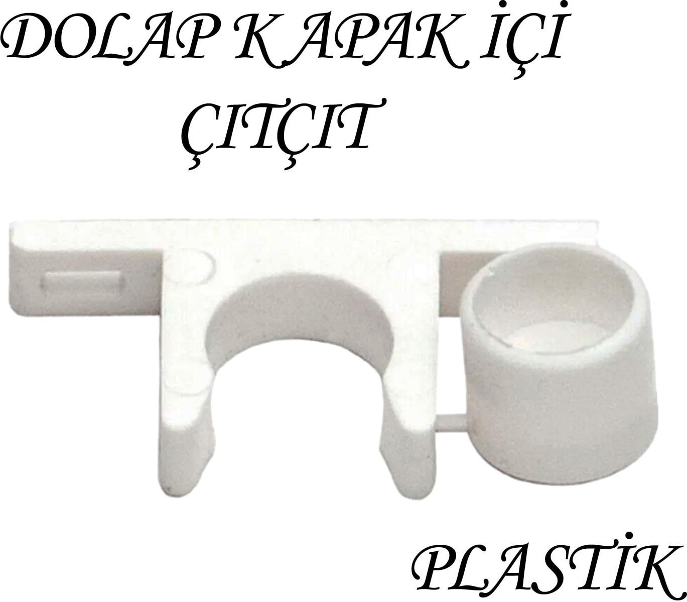 15 Adet Mobilya Dolap Kapak Plastik Çıt Çıt Beyaz
