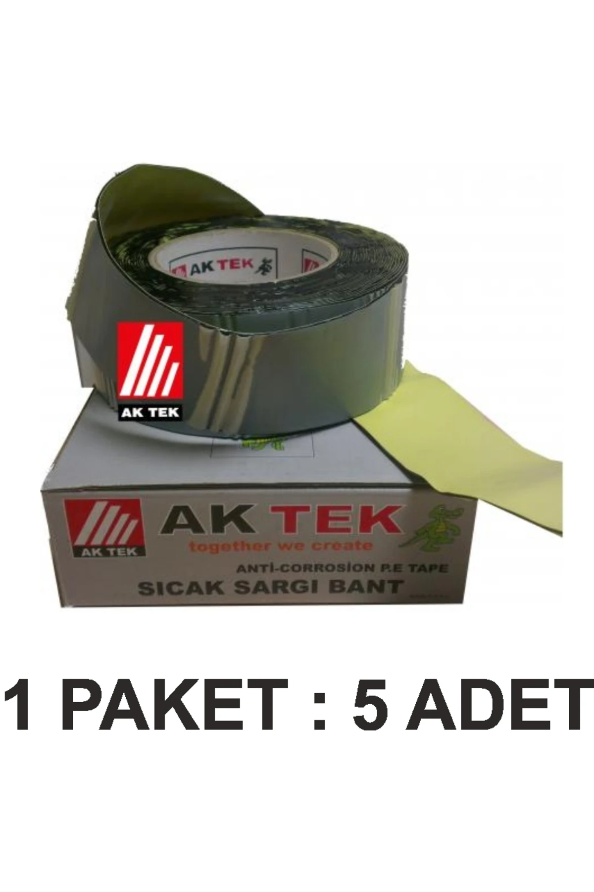 AK TEK SICAK SARGI BANT    (L) DOĞALGAZ BORU İZALASYON PAKET 5 Li