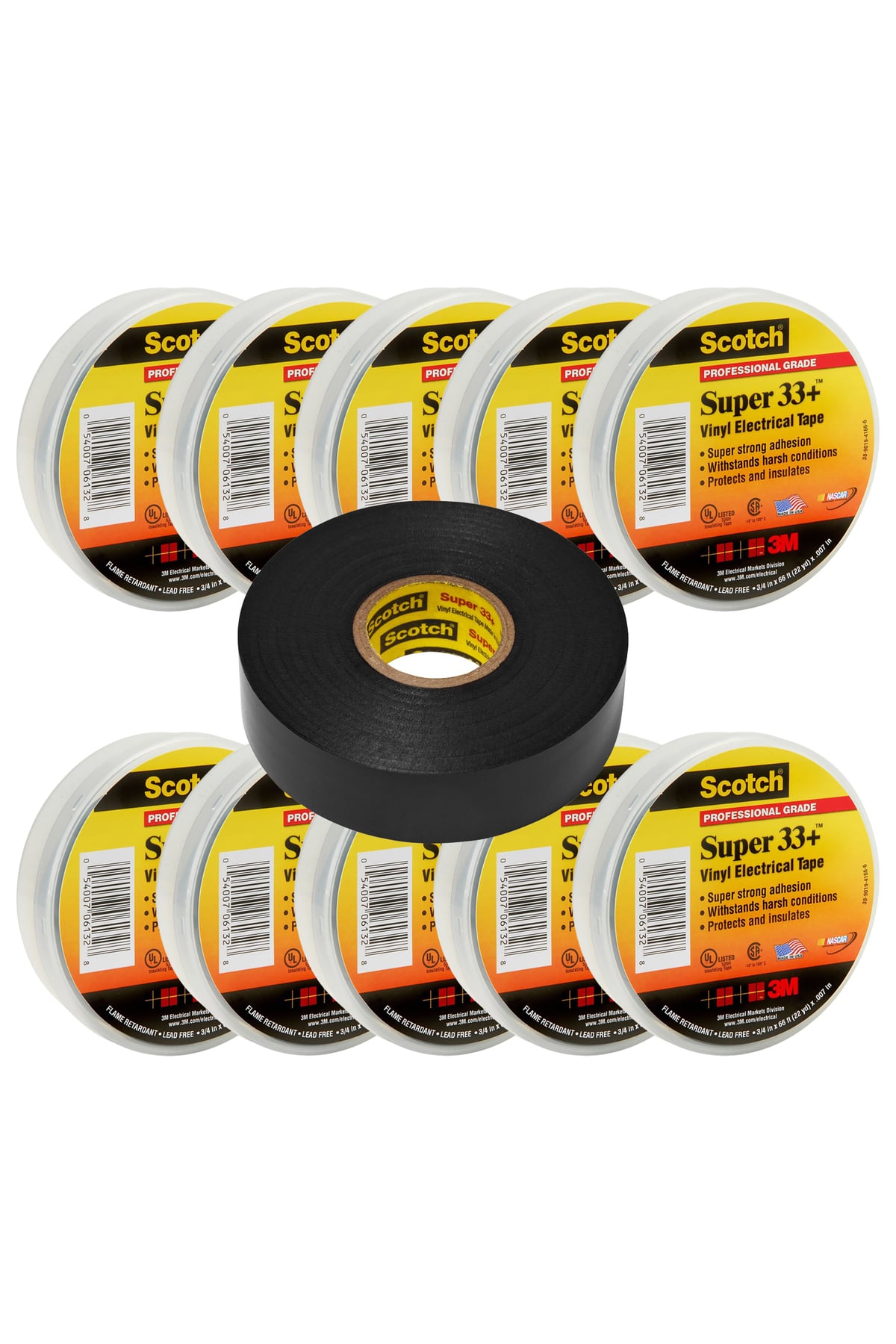 Scotch 33+ Elektrik İzolasyon Bandı 10 adet 19mm x 20mt