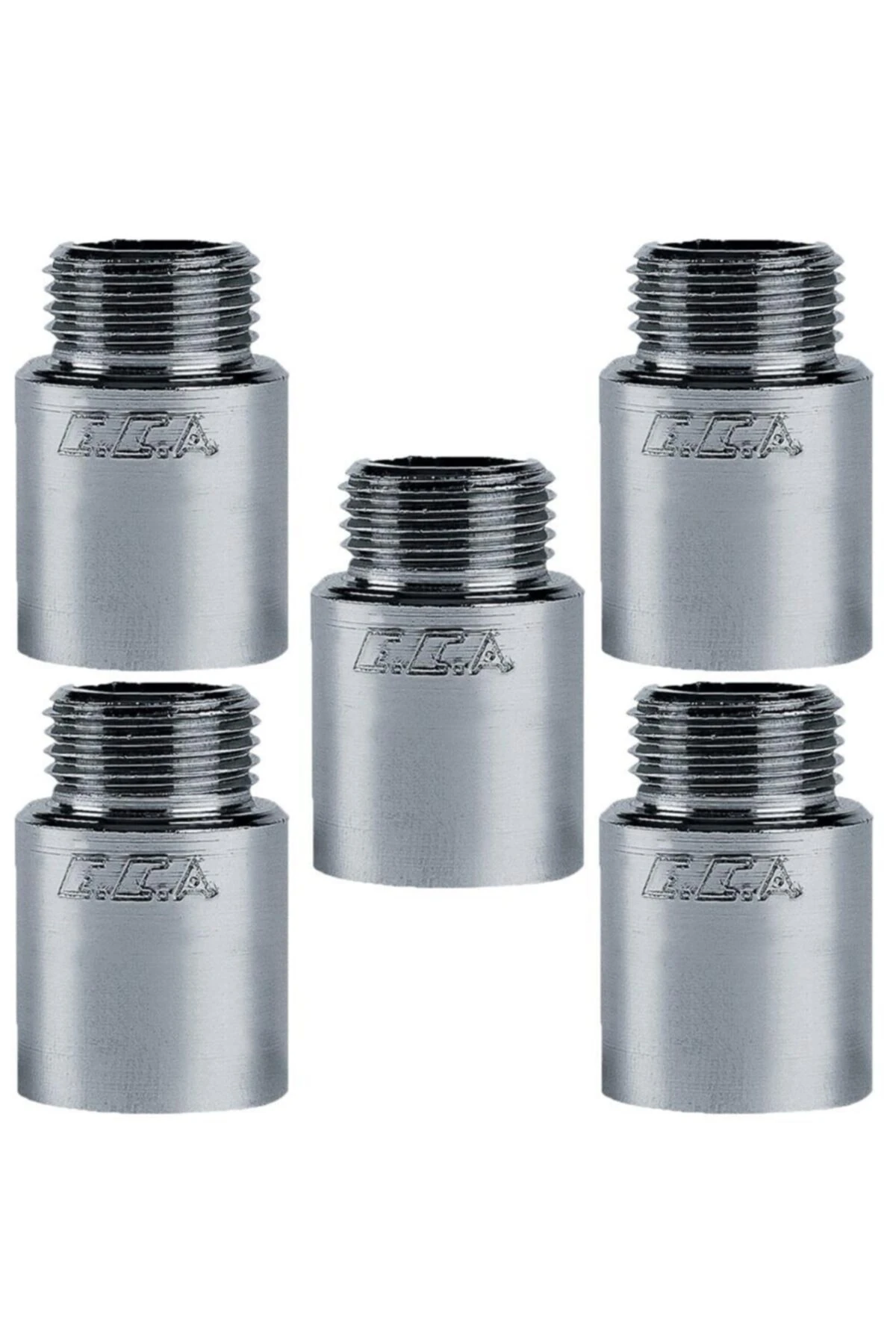 5 Adet 1/2 3cm Uzatma Krom (musluk Uzatma) 102134017 Pirinç E.c.a