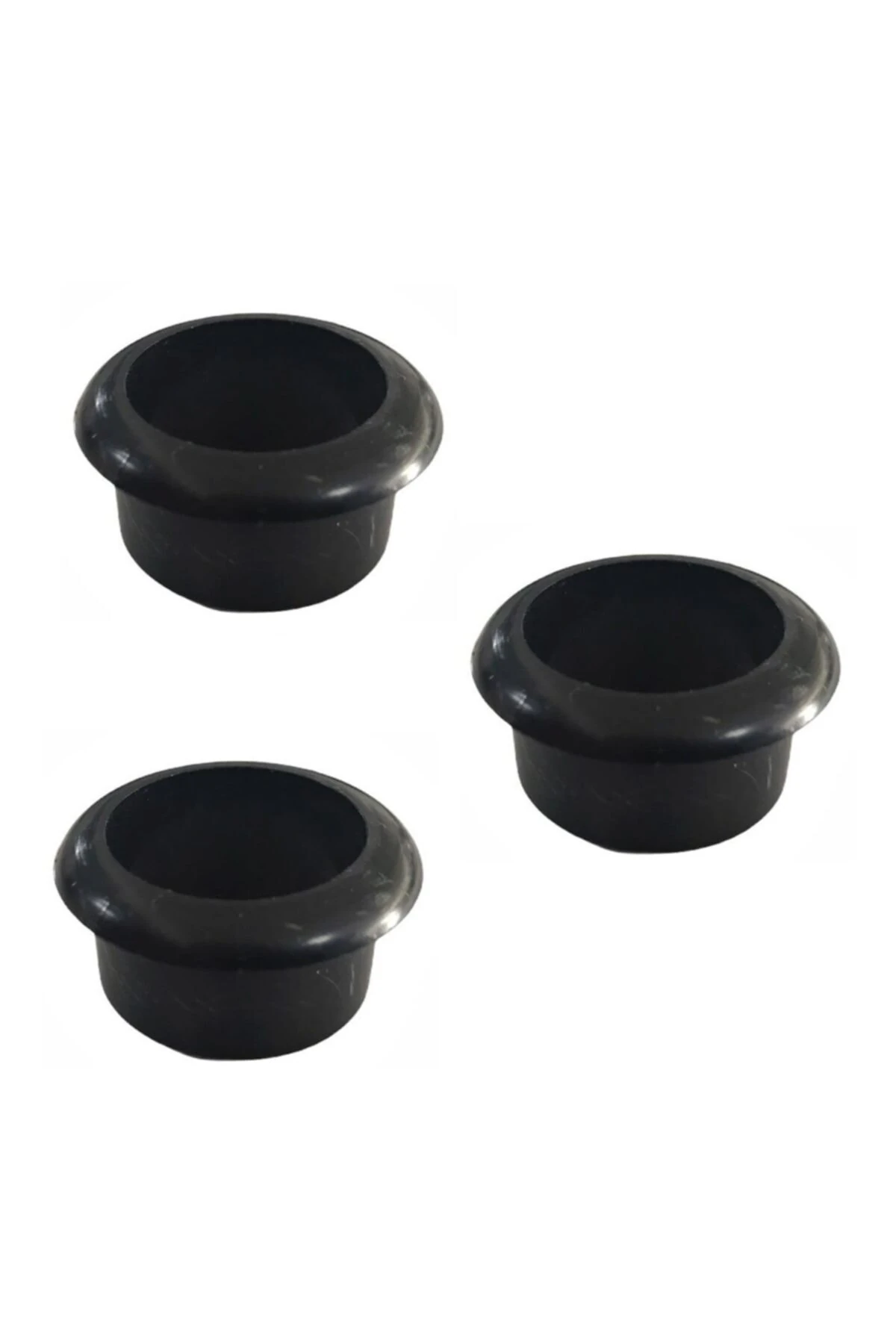 3 Adet Doğalgaz Flex Hortumu Için Mermer Üstü Delik Tıpası Tapası Yüzük Siyah