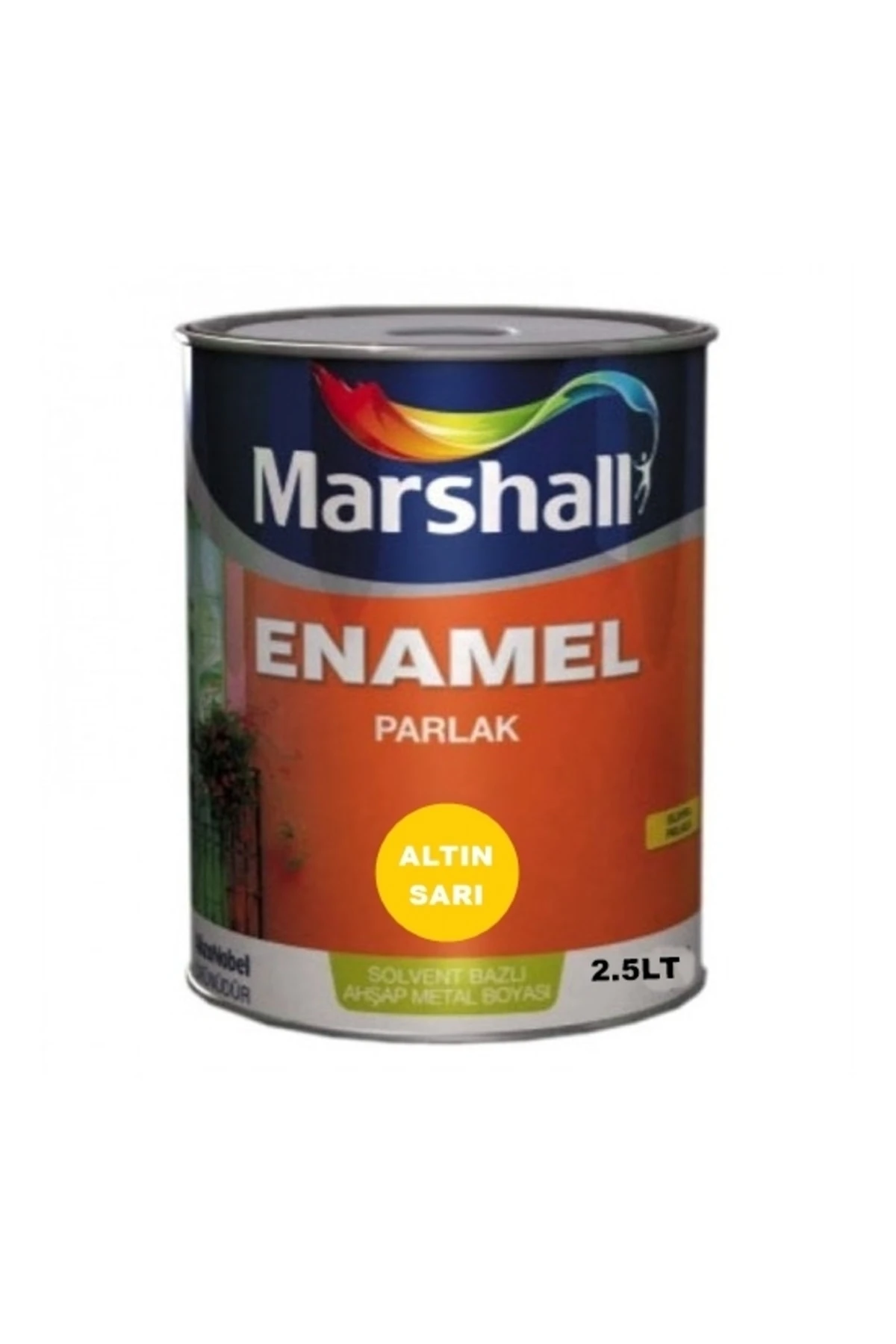 Enamel Parlak Sentetik Yağlı Boya 2.5 Lt Altın Sarı
