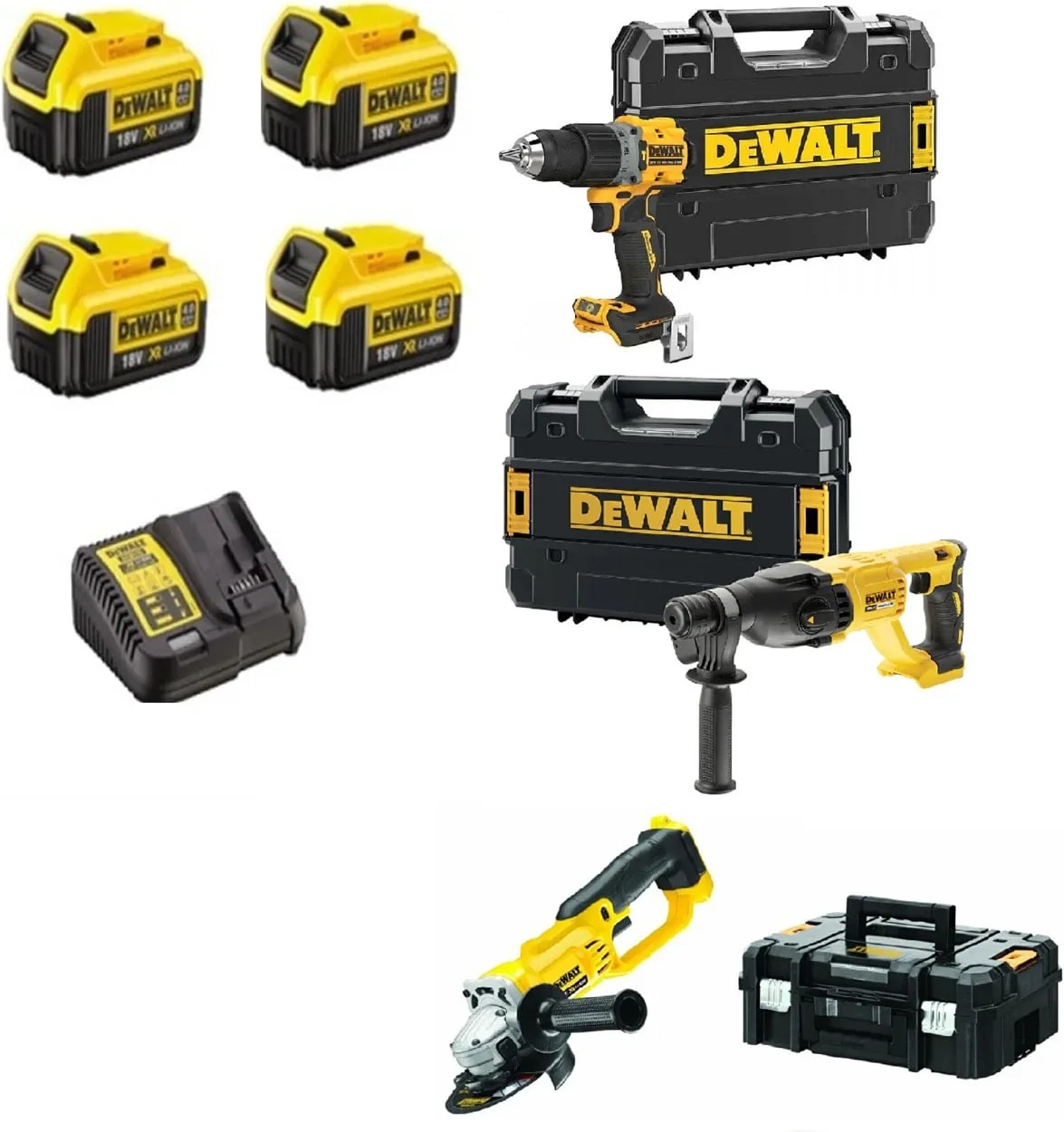 DEWALT DCH133NT DCG412NT DCD805NT 4x4 Amper Akü 1 Adet Dolum Cihazı
