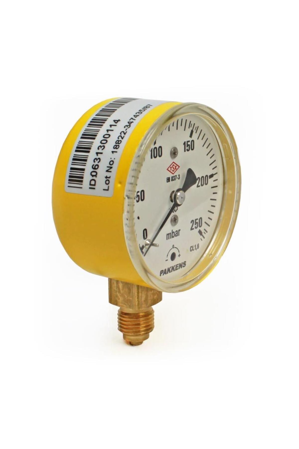 mm Alttan Bağlantılı Kapsül Diyaframlı Doğalgaz Manometresi CL1,6 G 1/4 inch