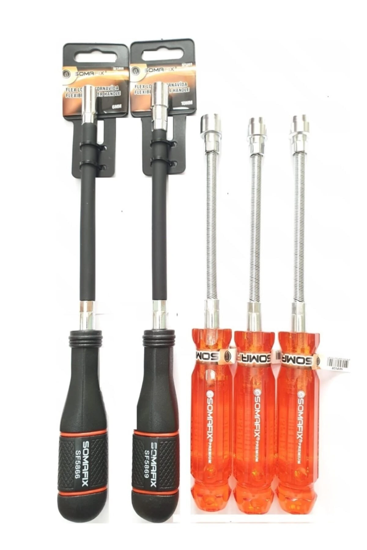 Kayasan Mafsallı Lokma Uçlu Tornavida 6-10-11-12-13 Mm