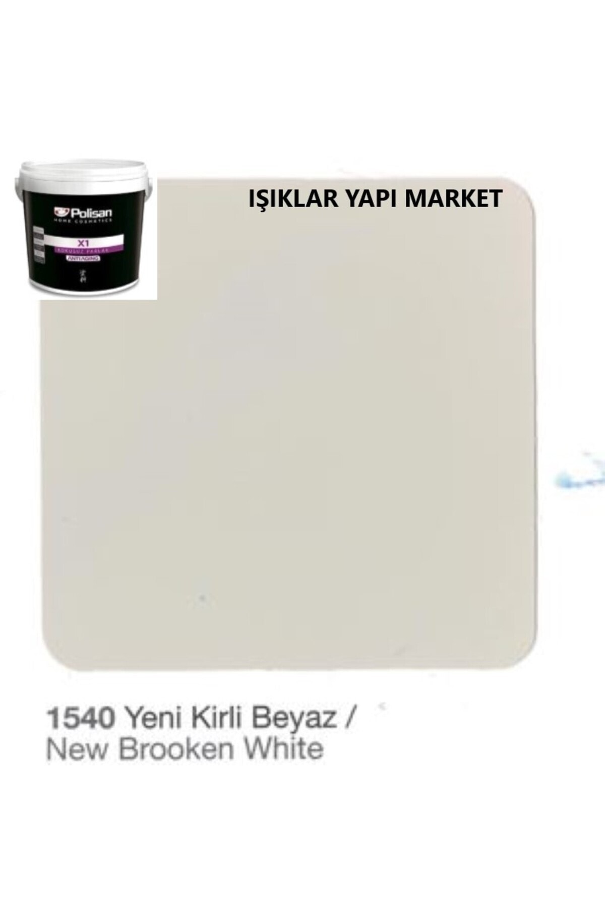 Ahşap&metal Boyası-su Bazlı-x1 Antiaging-kokusuz-parlak -0,70litre(800GR.)-yeni Kirli Beyaz