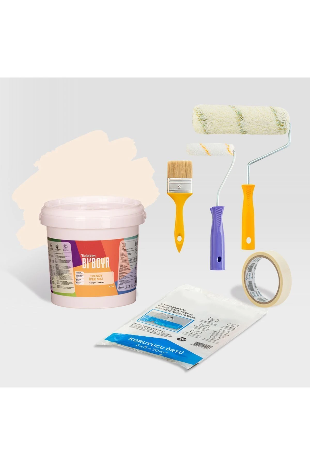 Tek Duvar Boyama Seti Kiraz Çiçeği