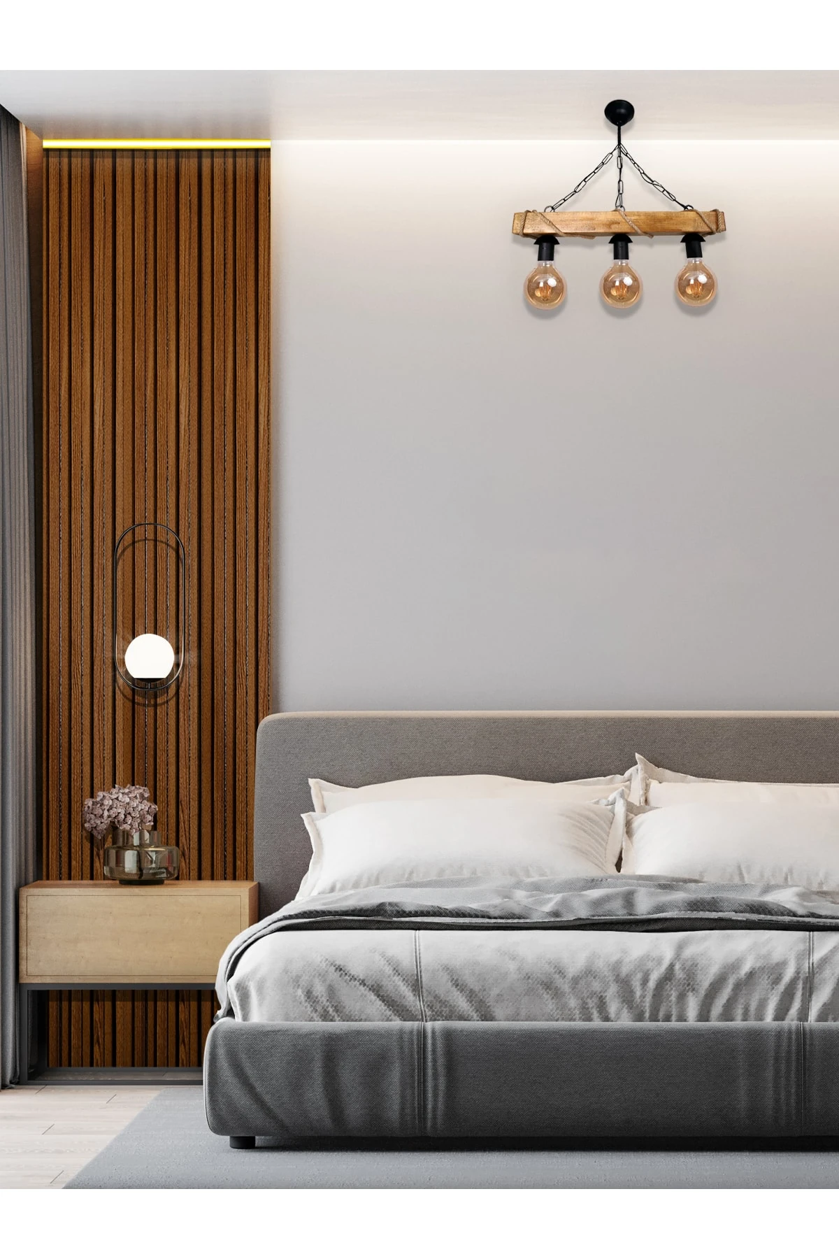 Dekoratif Ahşap Desenli Yapkar Duvar Kaplama Paneli 200x18cm