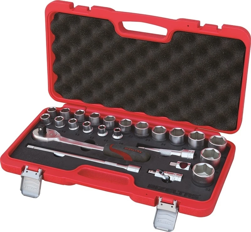 Izeltaş 1/2 Altı Köşe Lokma Anahtar Takımı 24'lü