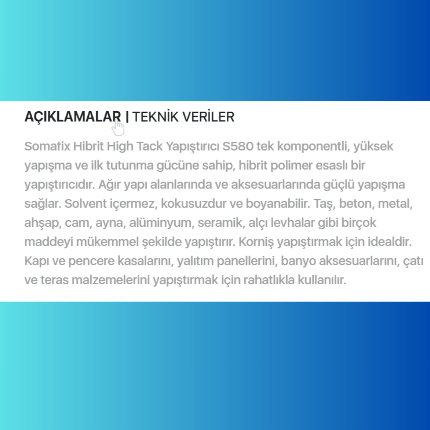 Korniş Silikonu Ultra Güçlü + Silikon Tabancası