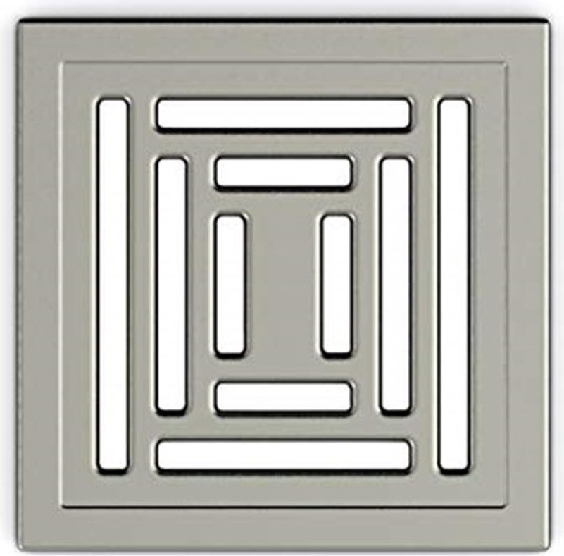 V-Flow Kare 5608285 Duş Kanalı, Alttan Çıkışlı, 15X15 Cm, Dk 800 Kapak, Mat Krom [enerji Sın