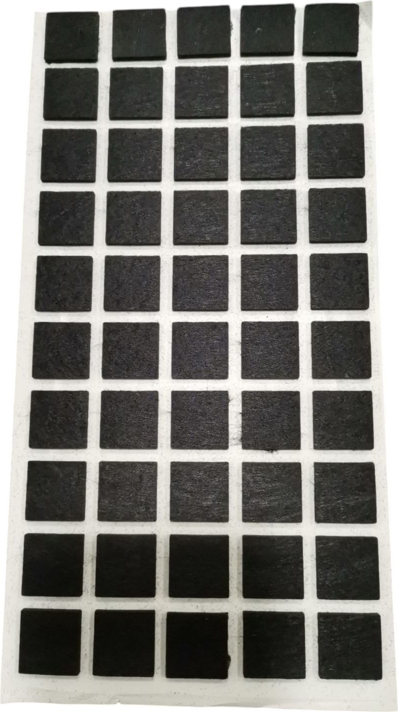 50 Adet Yapışkanlı Sandalye, Masa, Koltuk Altı Parke Koruma Keçesi, Kare , 20 mm