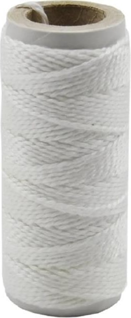 Inşaat Çırpı Ipi, 400 Gram Hiza Ipi, Beyaz Polyester Bobin Sarım Uçurtmaya Uygun