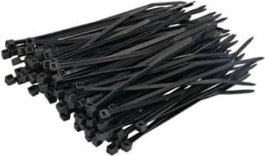 10CM (1000 Adet) Siyah Cırt Kelepçe Plastik Kablo Bağı 100X25 100X25 (Siyah)