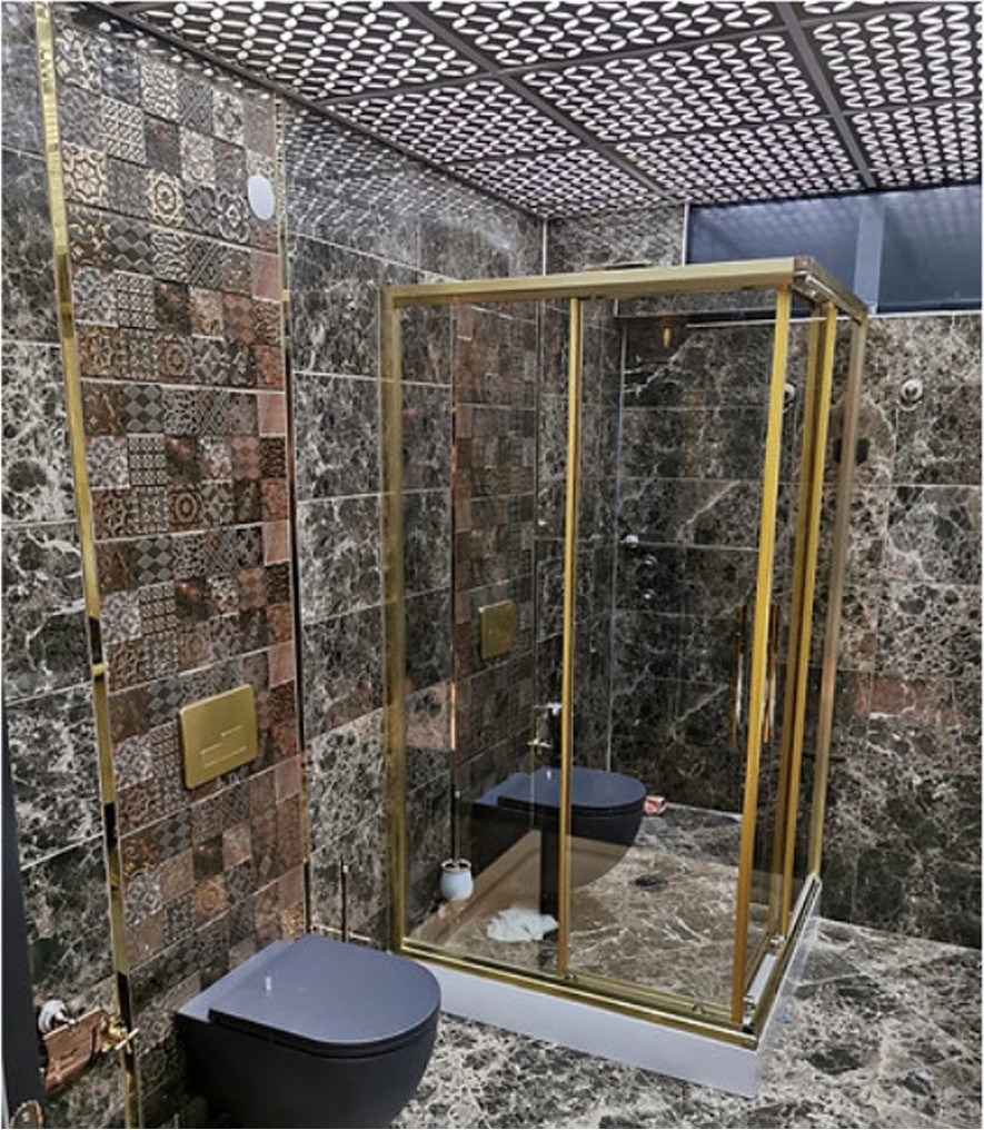 12'Li Dekoratif Tavan Paneli Yıldız (60x60) Siyah - Beyaz