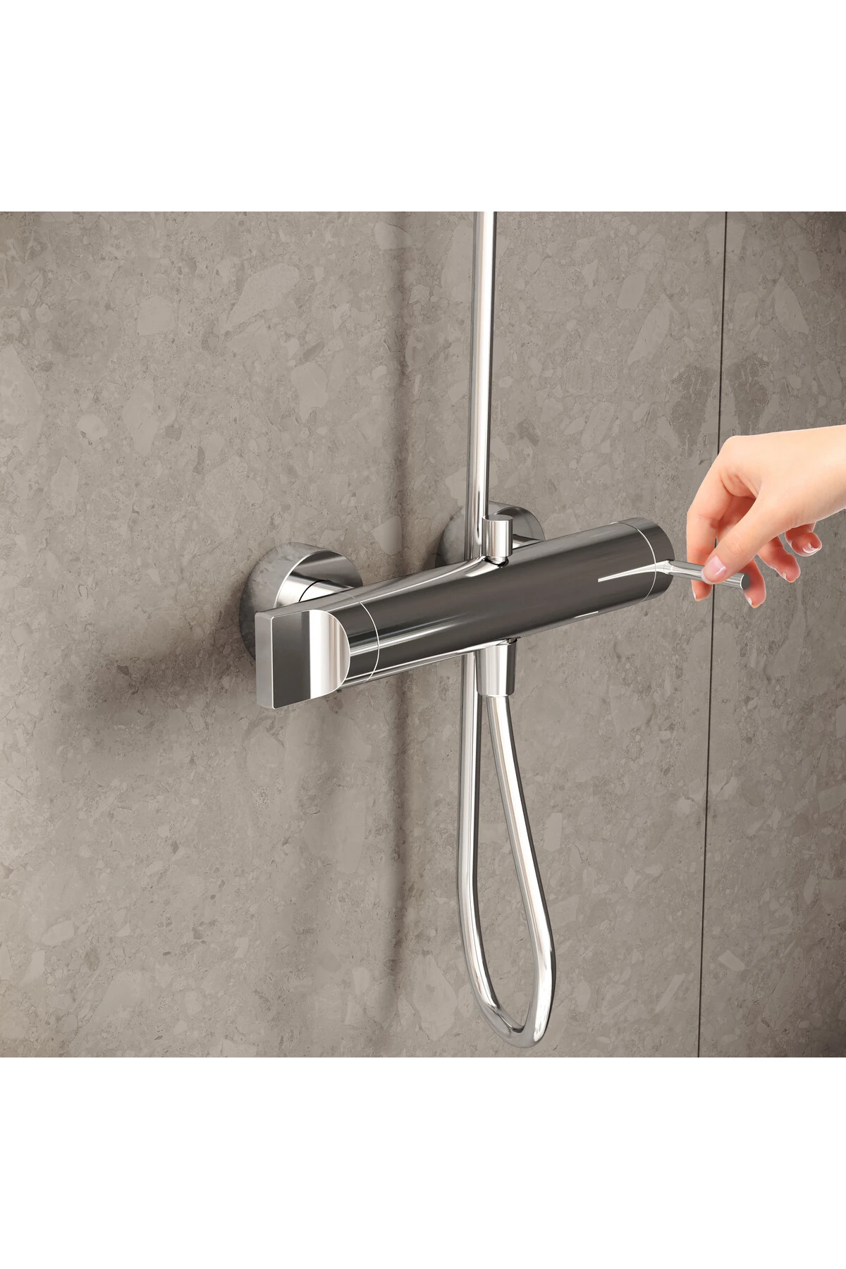 Origin A42619 Banyo Bataryası, Krom