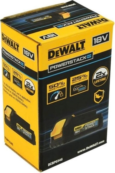 DEWALT DCBP034G 18V 1.7AH Powerstack Akü - Siyah Seri