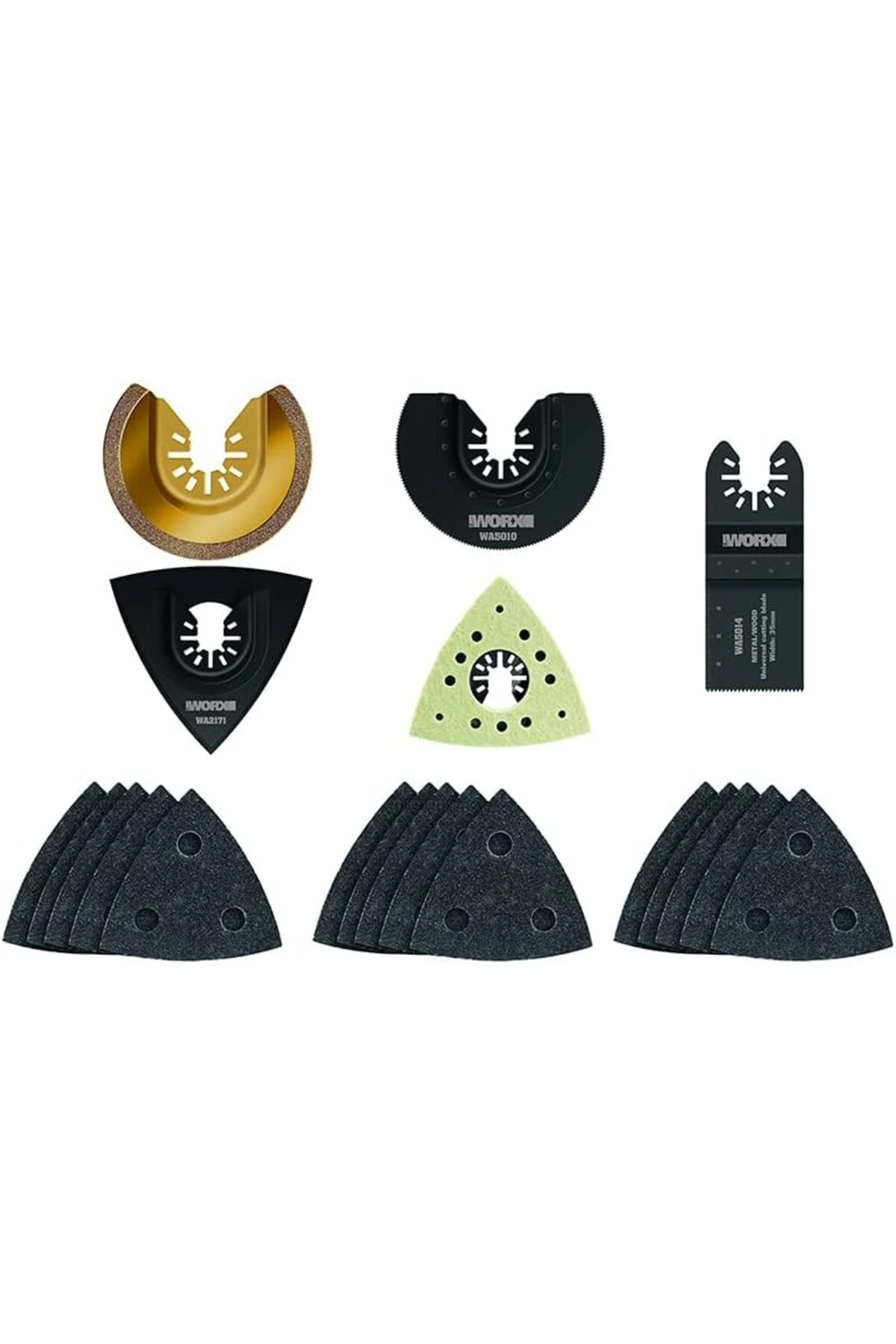 WA5095 Çok Amaçlı Raspalama Makinesi için 20 Parça Aksesuar Seti 1191480