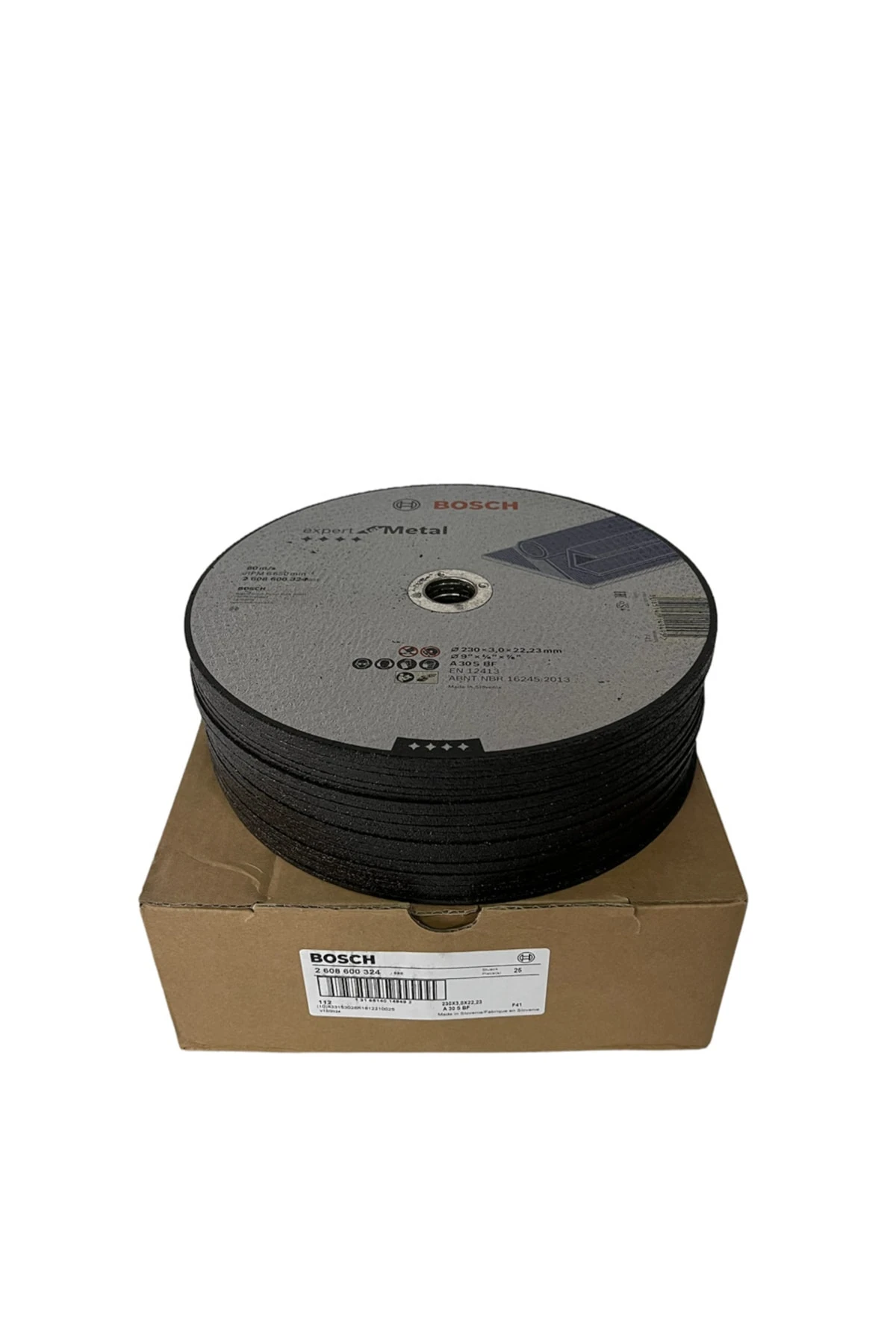 230x3 Mm Expert Düz Metal Kesme Taşı 2608600324 25 Adet