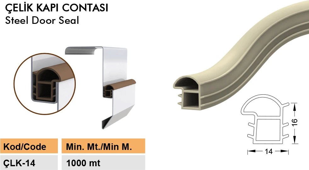 Çelik Kapı Fitili Siyah Renk 6 mUzunluk Ürün Kodu:çlk-14