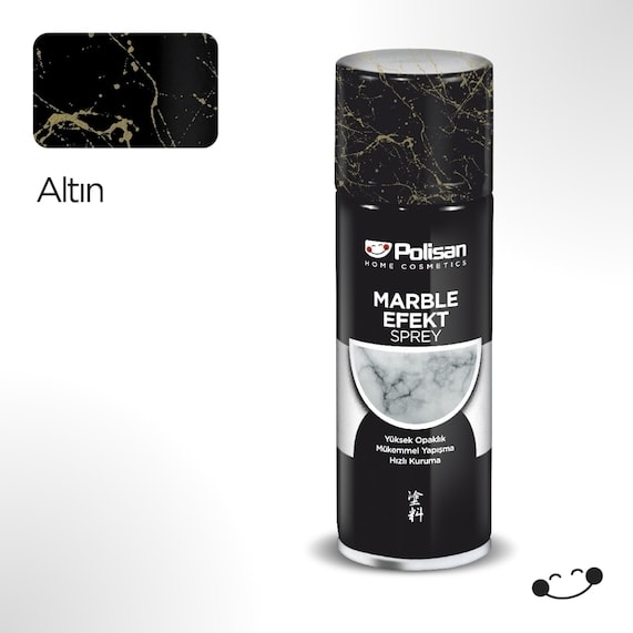 Sprey Özel Amaçlı Mermer Efekt Gold Rengi 200 ml