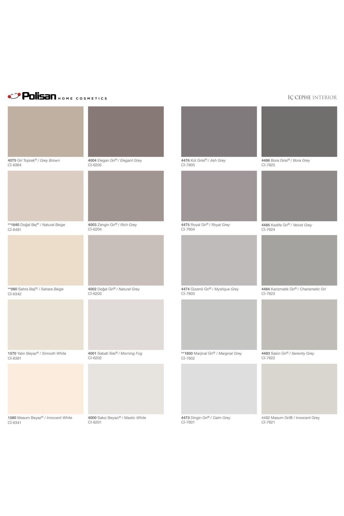 Silikonlu-iç Cephe-duvar Boyası-primera Silikonlu Mat-2,5litre(4KG.)-ci-7151 Karizmatik Krem