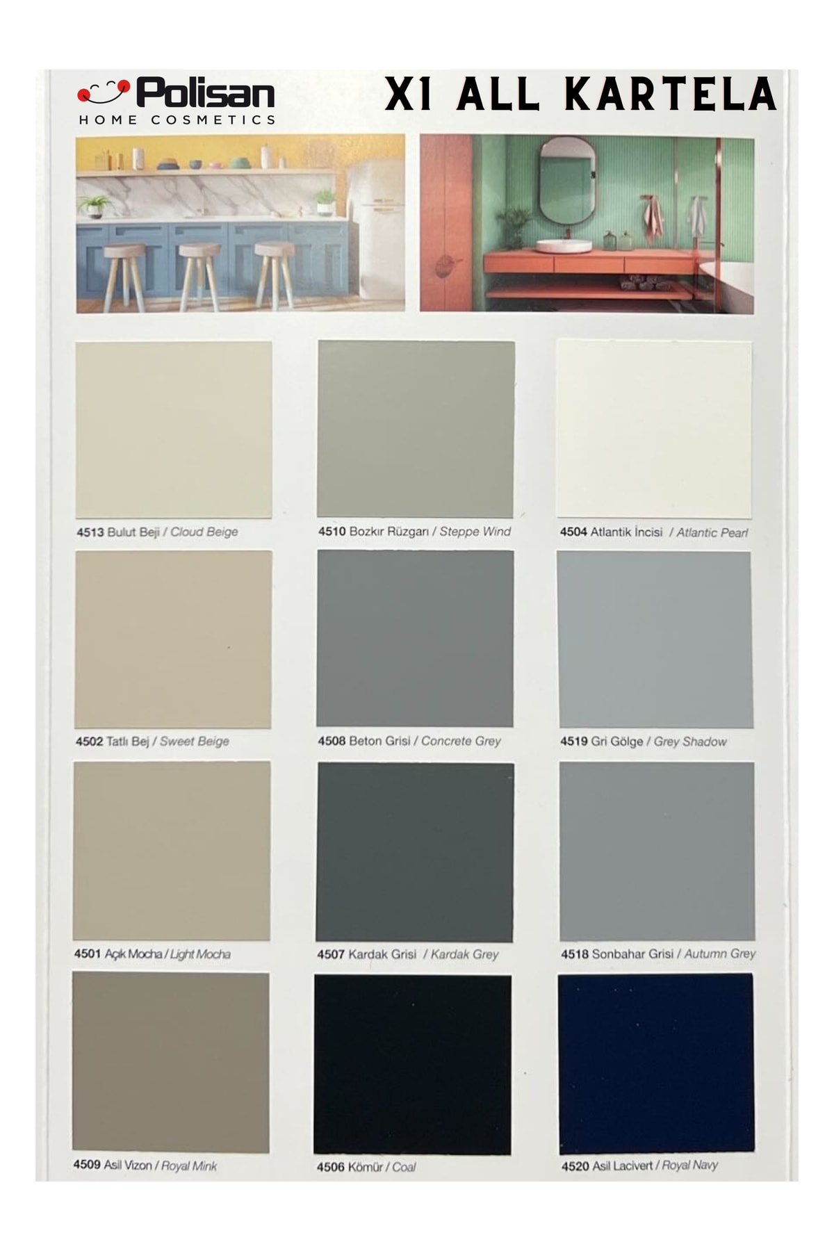 X1 All Yeni Nesil Dönüşüm Boyası Dolap-fayans-cam-plastik-ahşap-duvar Sınırsız Renk 0.75 lt