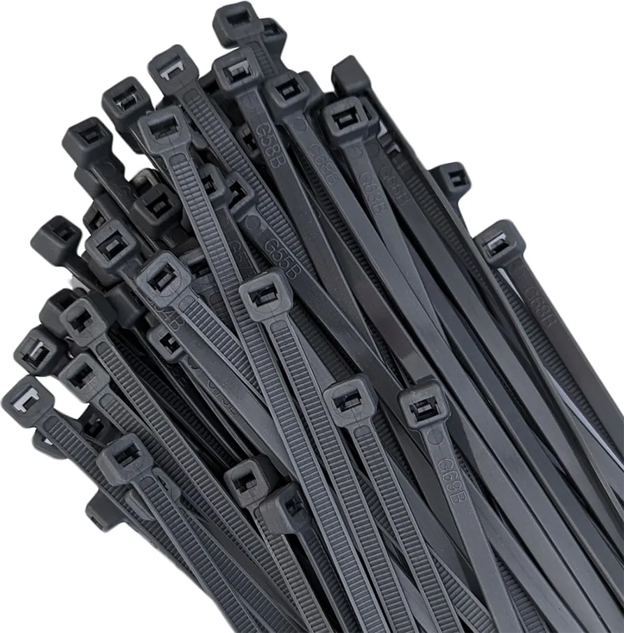 Powermaster 37 cm 3.6 mm Siyah Kablo Bağı Klips 100 Lü Paket Klemens