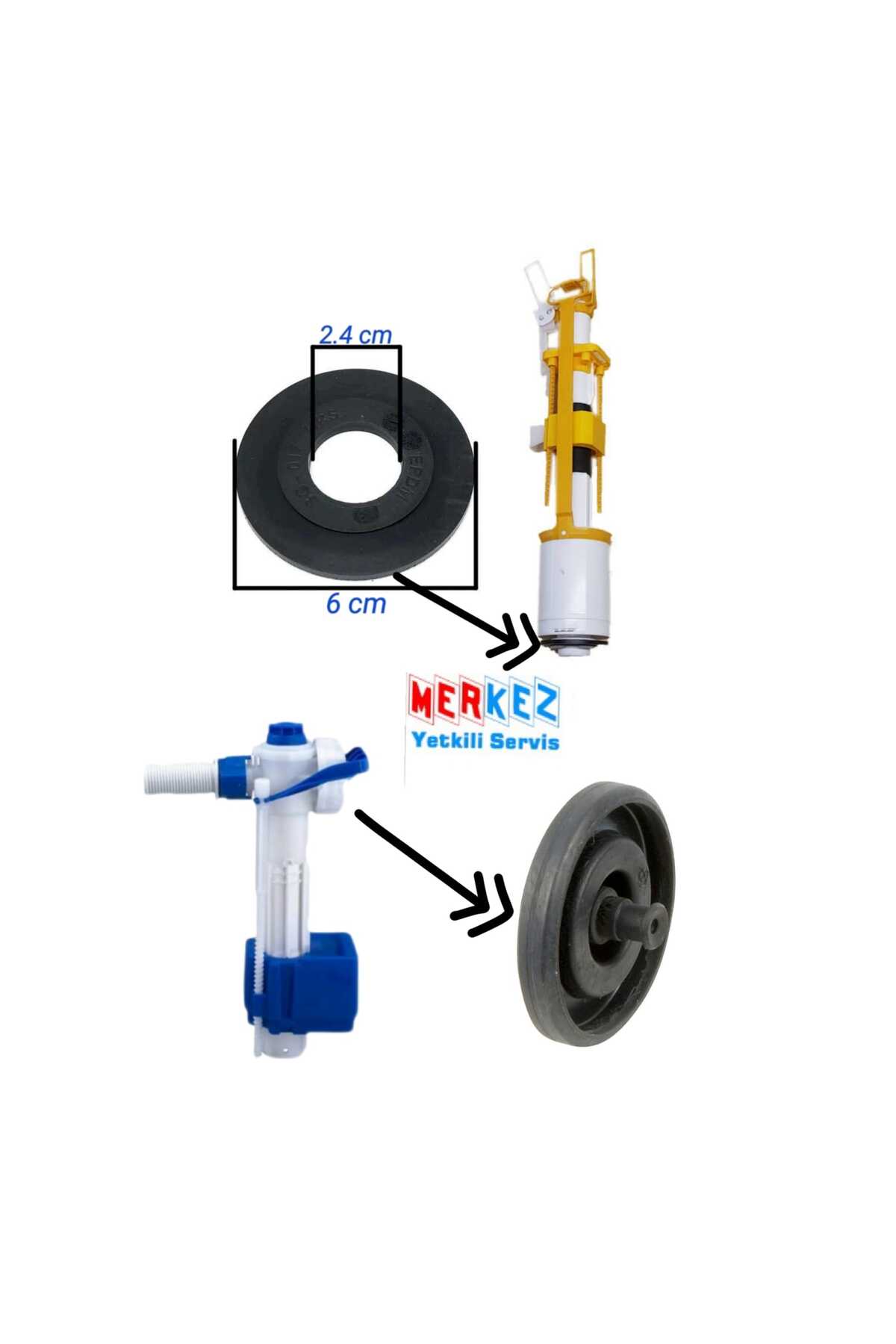 Gömme Rezervuar İç Takım Conta Seti