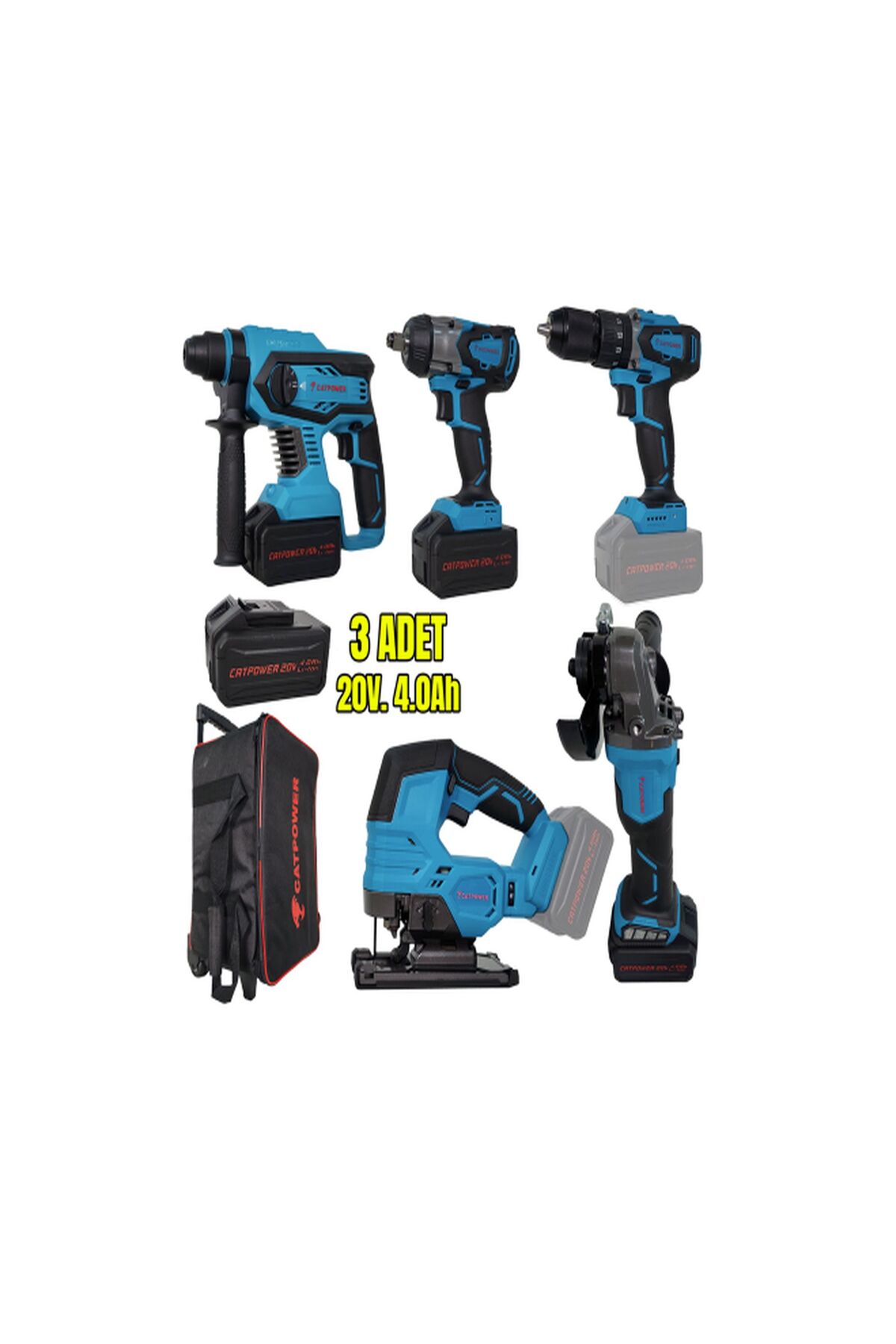 CATPOWER KÖMÜRSÜZ MOTOR AKÜLÜ 5'Lİ SET: GÜÇLÜ PERFORMANS, MAKSİMUM KONFOR