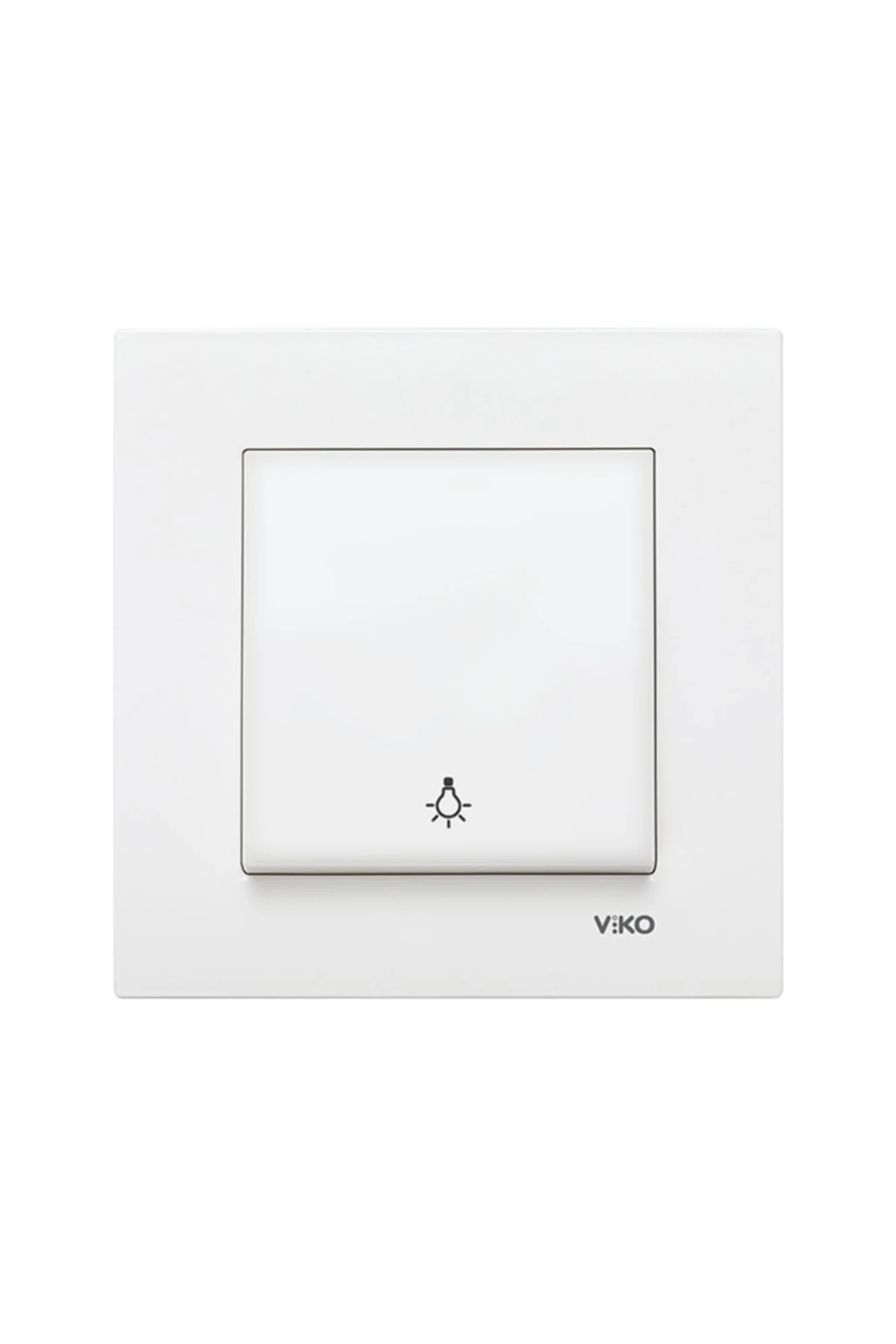 Karre Seri Beyaz Renk Lıght Kapı Otomat Anahtarı Çerçeve Dahil 3 Adet