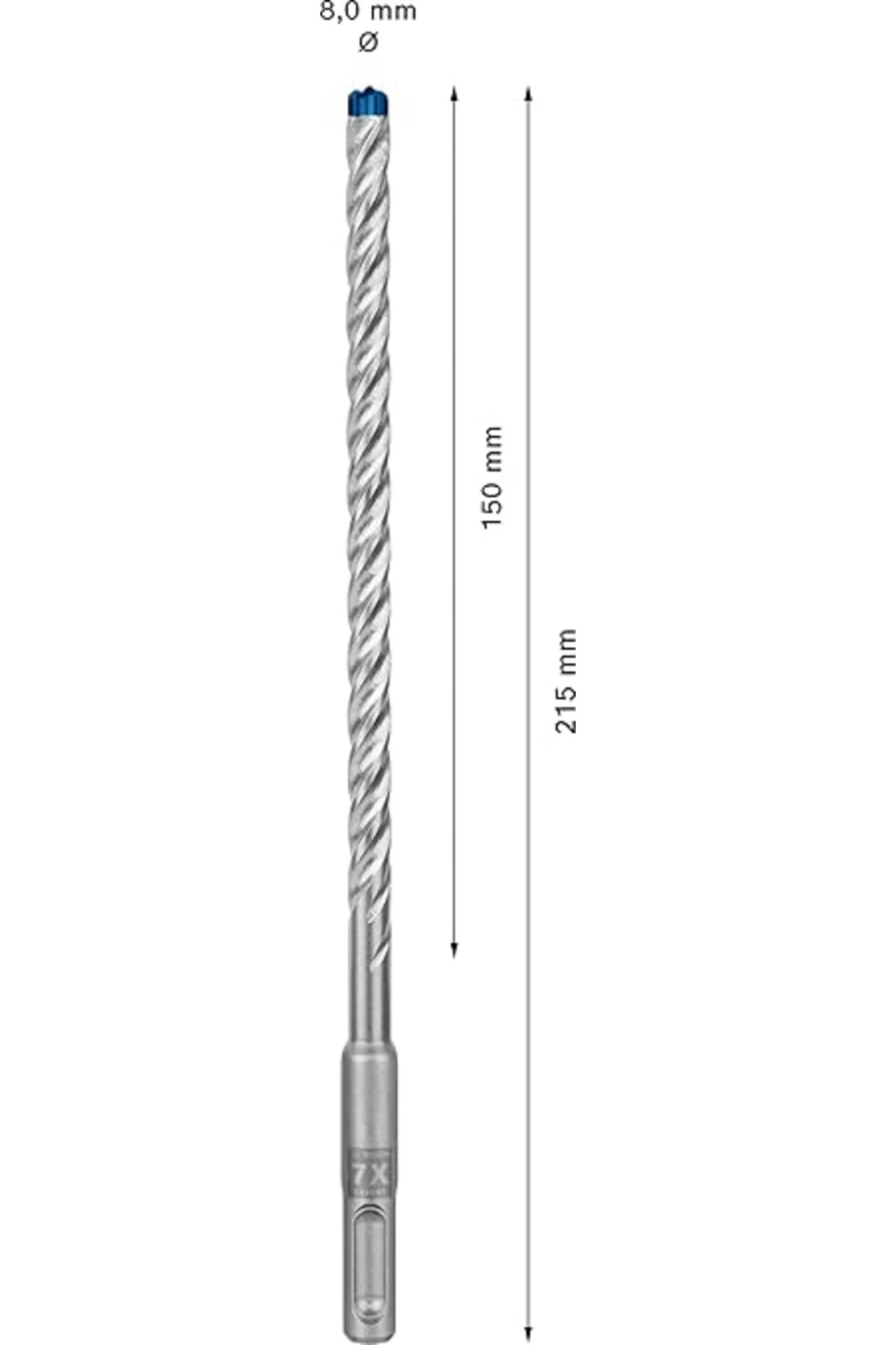 1x EXPERT SDS plus-7X Kırıcı Delici Delme Uçları (Yumuşak taş, Sert taş, Beton, Donatılı beton