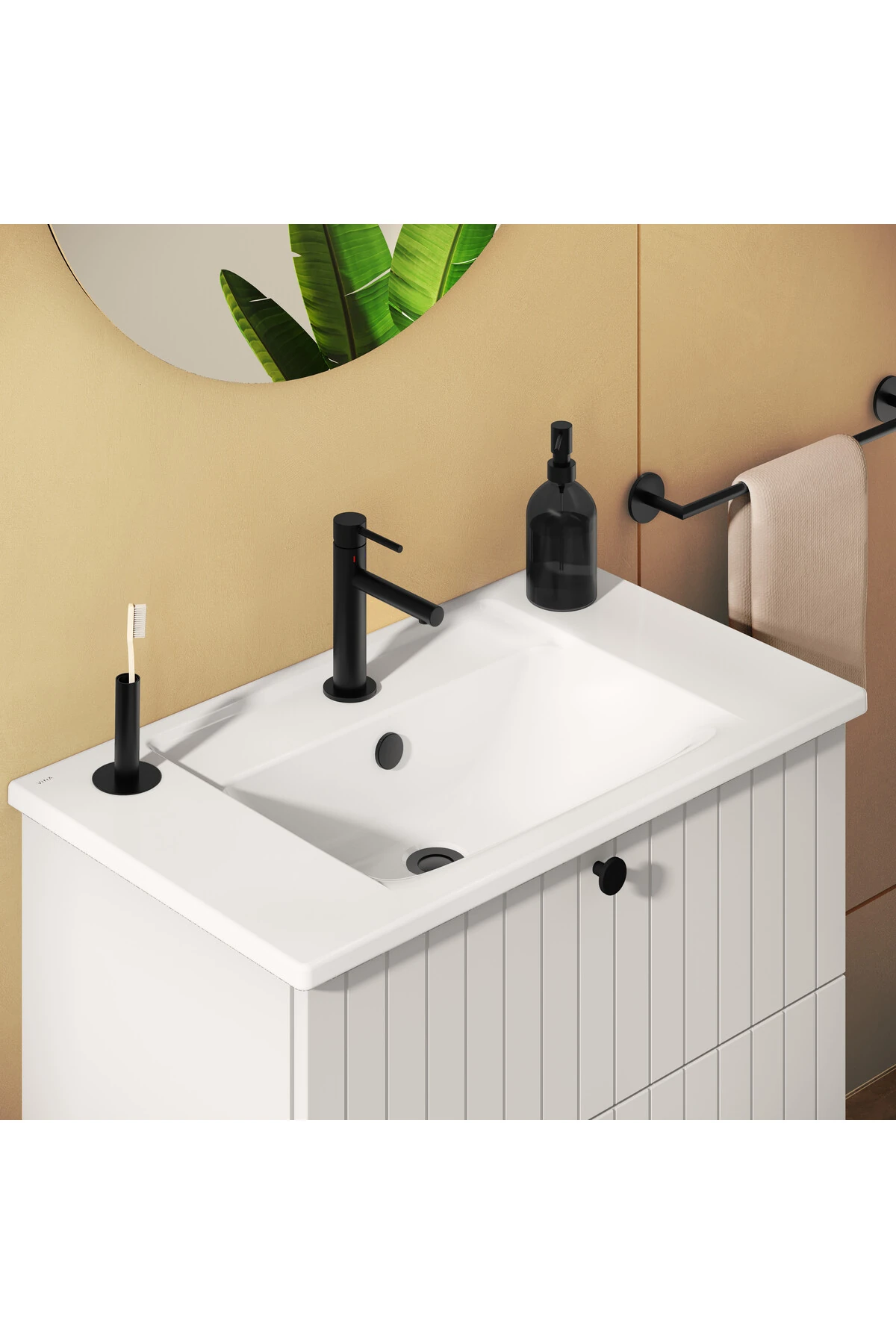 Origin A4255836WTC Lavabo Bataryası (Yüksek Large), Mat Siyah