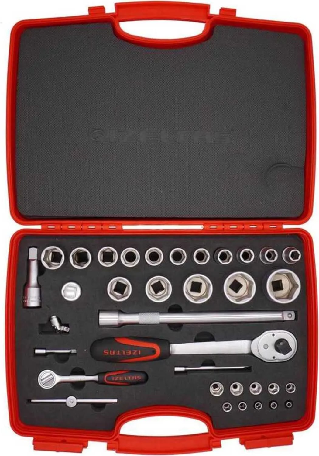 1/4"-1/2" 35 Parça Kombine 6" Köşe Lokma Anahtar Takımı 1113001038