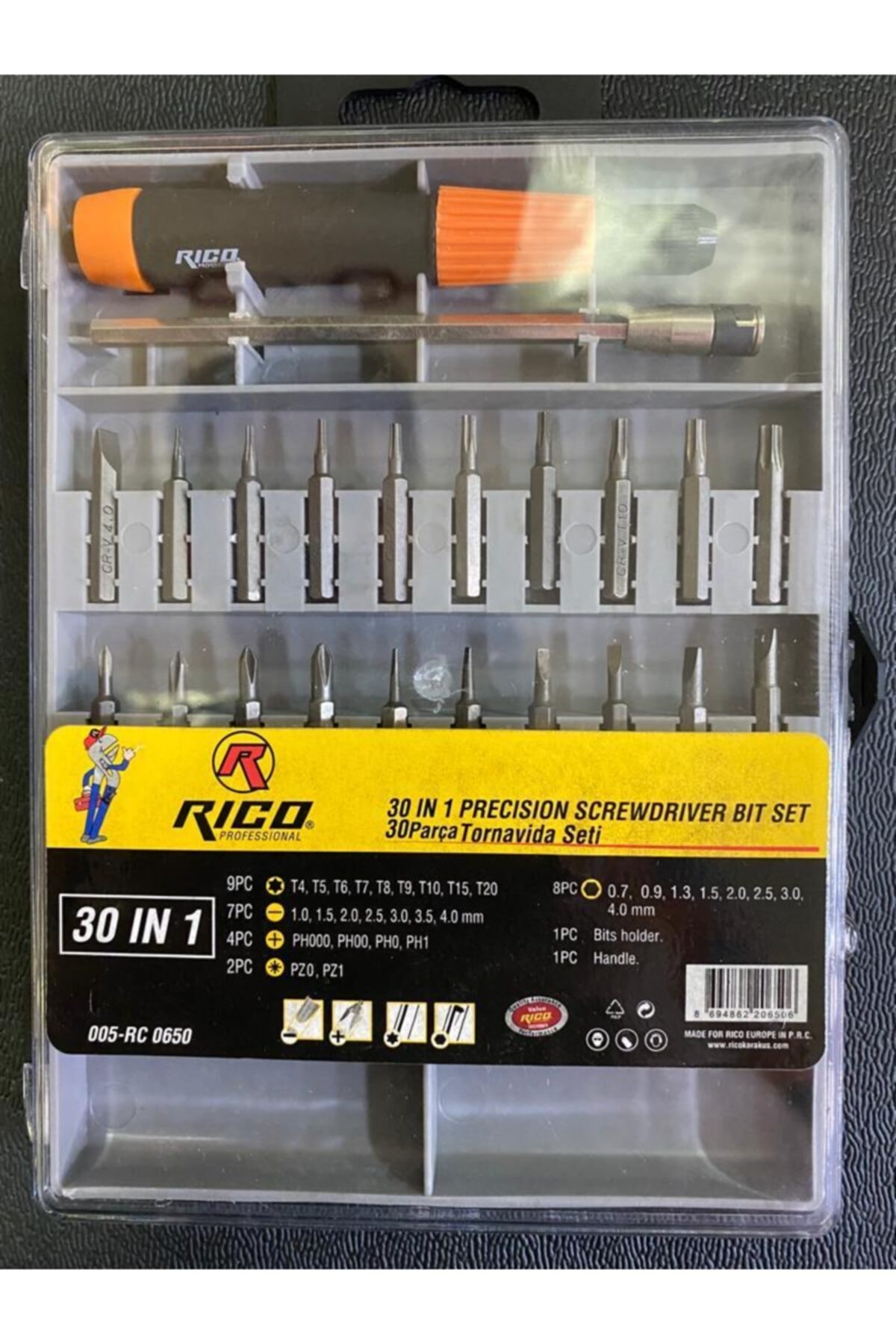 RİCO Rıco 30 Parça Tornavida Seti