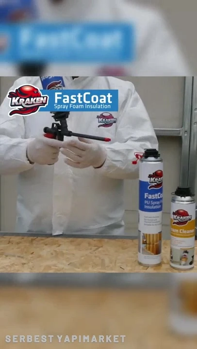 Poliüretan Sprey Termal Yalıtım Köpük 930grx2 Adet 1 Adet Tabanca