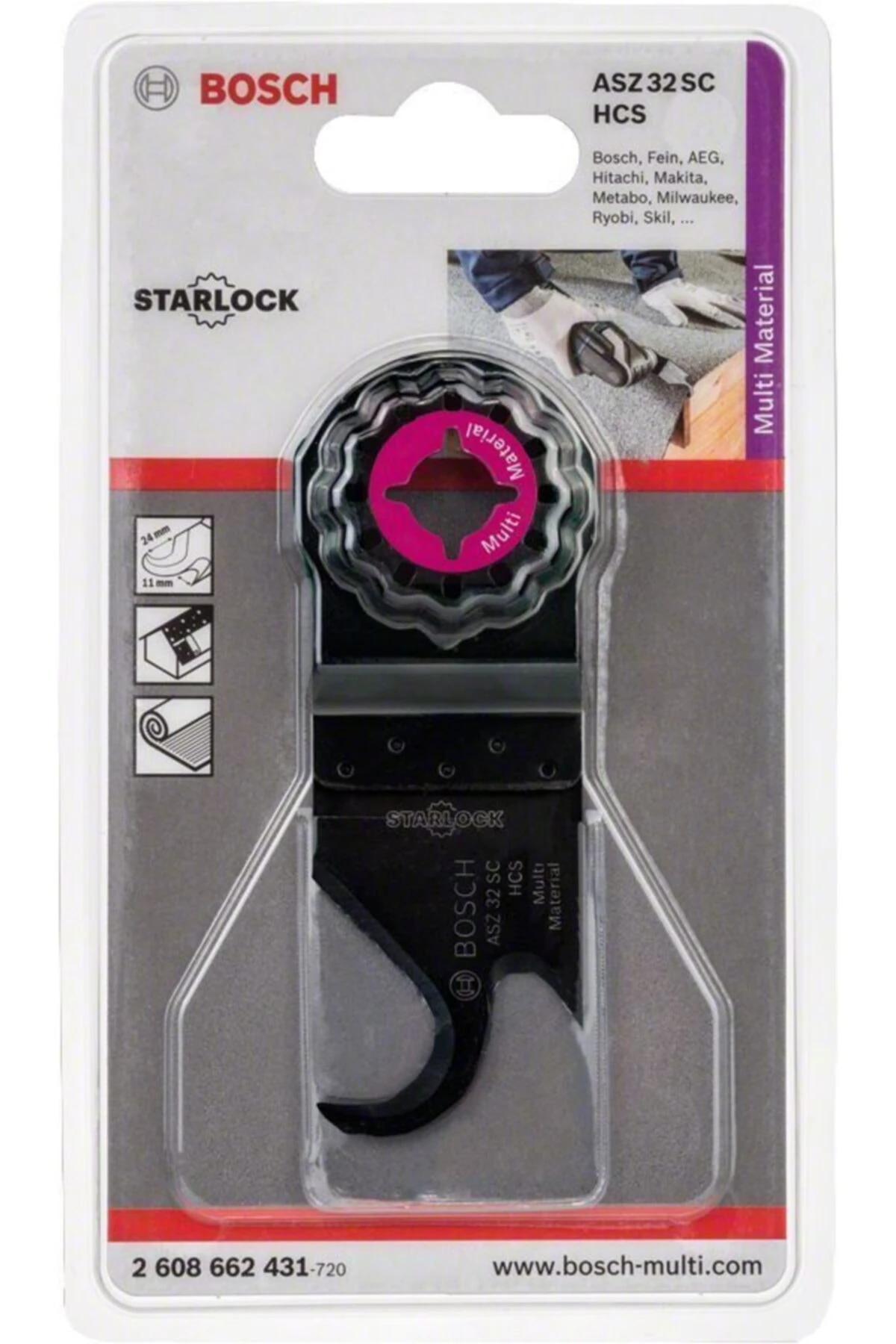 - Starlock - Asz 32 Sc - Hcs Çok Amaçlı Yumuşak Malzemelerde Kesim Için Testere Bıçağı 1'li