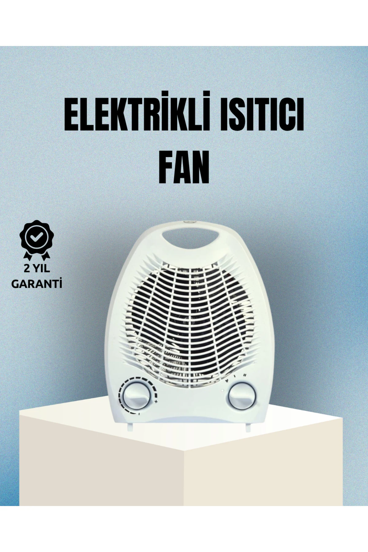 Fanlı Elektrikli Isıtıcı – 3 Kademeli Isı Ayarı ve Güvenli Kullanım