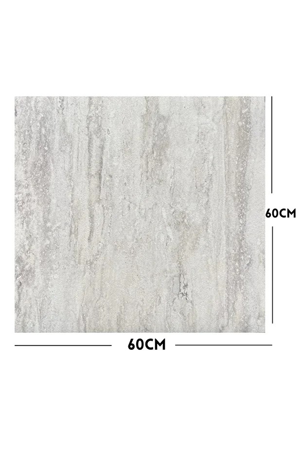 1m2 3 Adet 60X60cm Floor Yapışkanlı Zemin ve Duvar Kaplama Paneli Arkası Kauçuklu Pvc WC Paneli 607