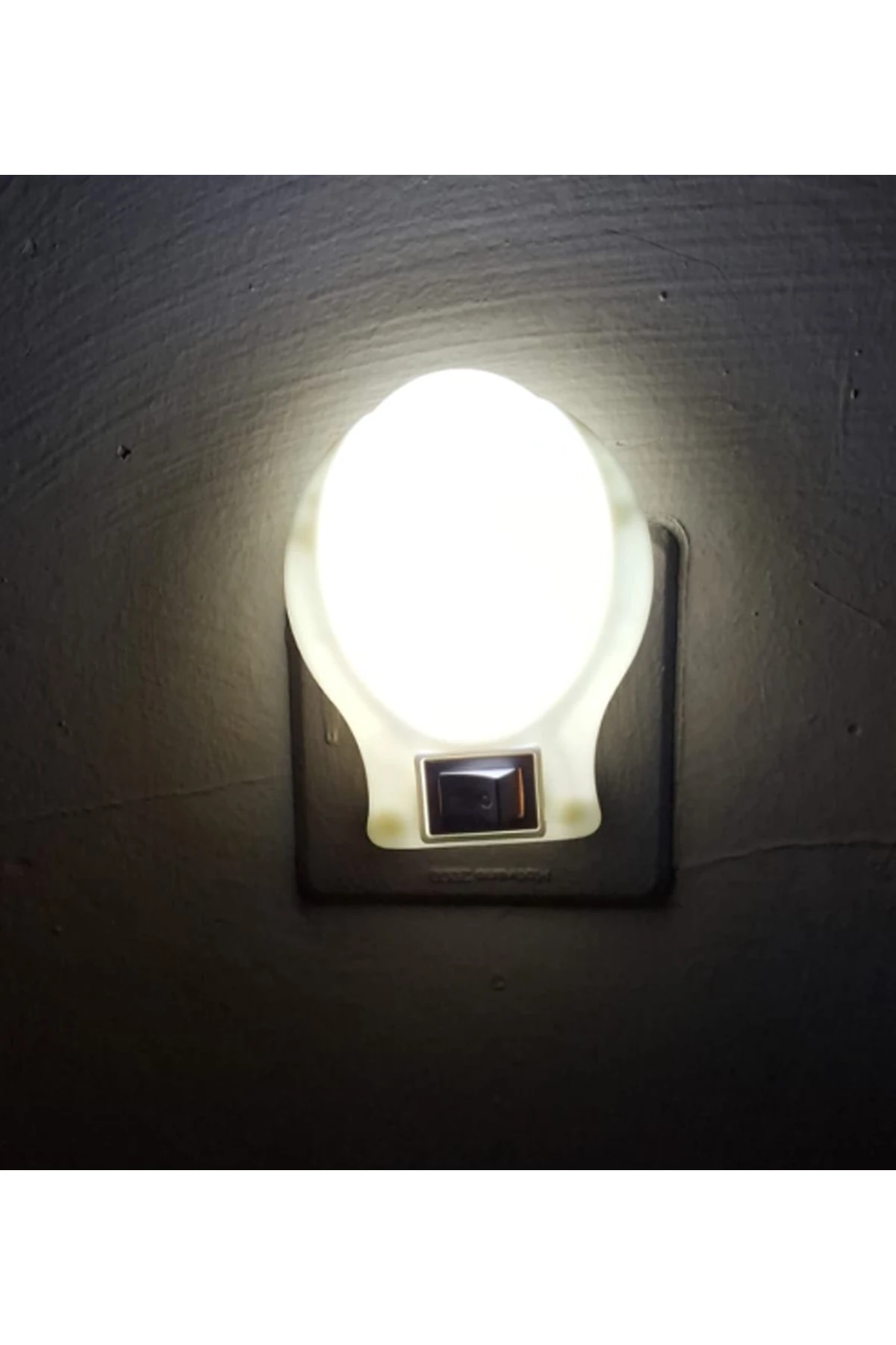 ANAHTARLI ELİPS BEYAZ IŞIK GECE LAMBASI